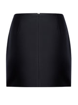 Silk-blend mini skirt