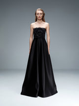 A-Line Rose Embellished Gown