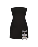 Bow-Detailed Mini Dress