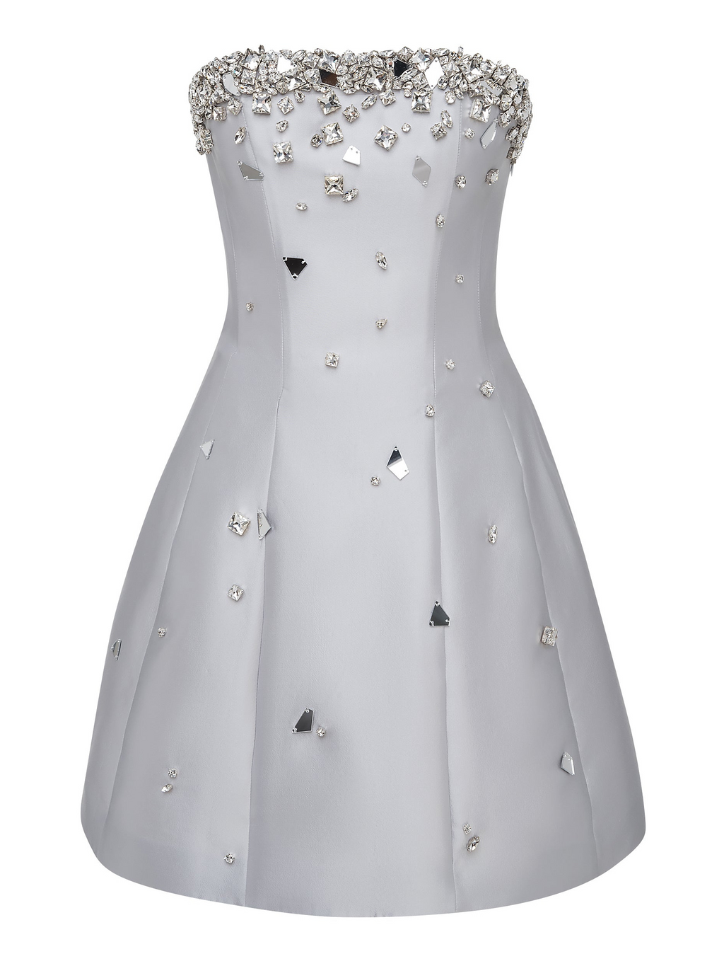 Crystal embellished mini dress best sale